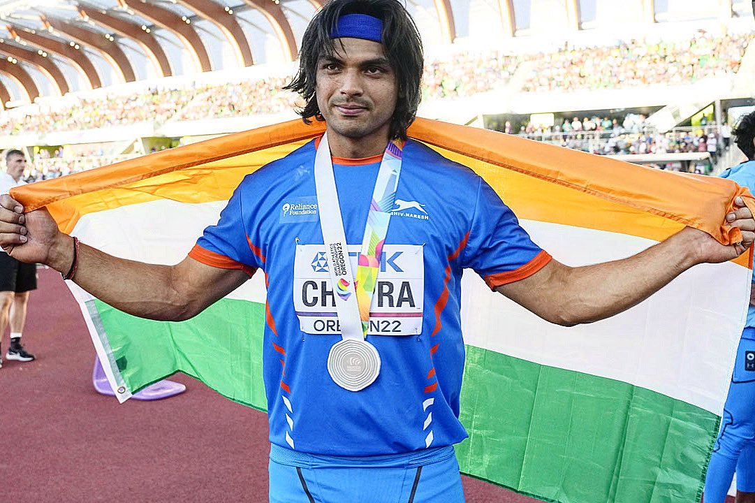 Neeraj Chopra: 88.13 मीटर थ्रो के साथ नीरज ने जीता वर्ल्ड एथलेटिक्स का पहला  सिल्वर मेडल * ENTV